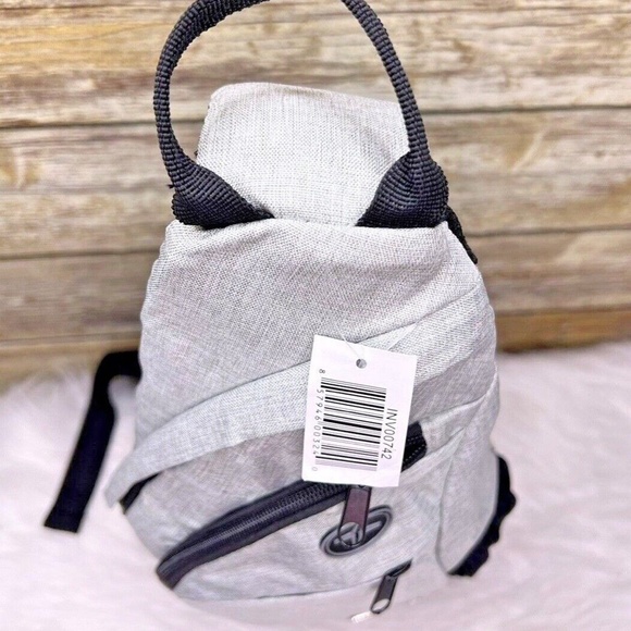 Bella Russo Heather Gray Polyester Casual CrossBody Sling Shoulder Bag - Picture 9 of 11